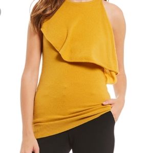 NWT Gold Cashmere top Antonio Melani SZ Large